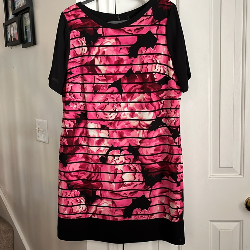 Marc New York Floral Shift Dress - size 14